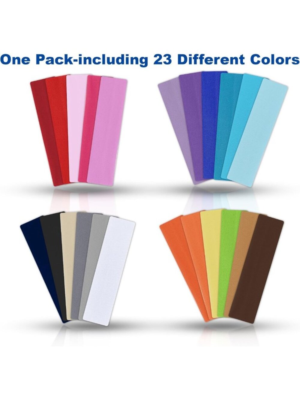 23 Pack Colorful Headbands for Women - Black, White, Pink & Red Styles - Picture 2 of 6